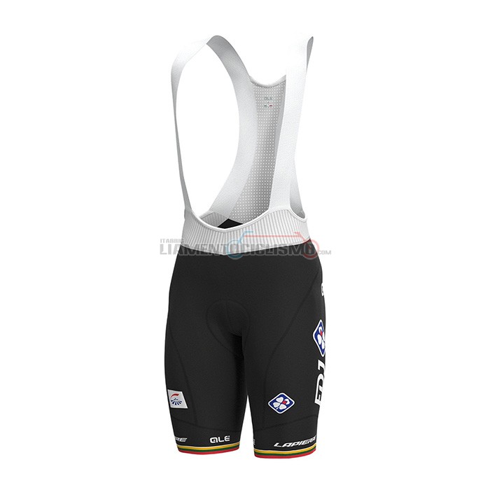 Abbigliamento Ciclismo Groupama FDJ Manica Corta 2022 Bianco Giallo Verde Rosso